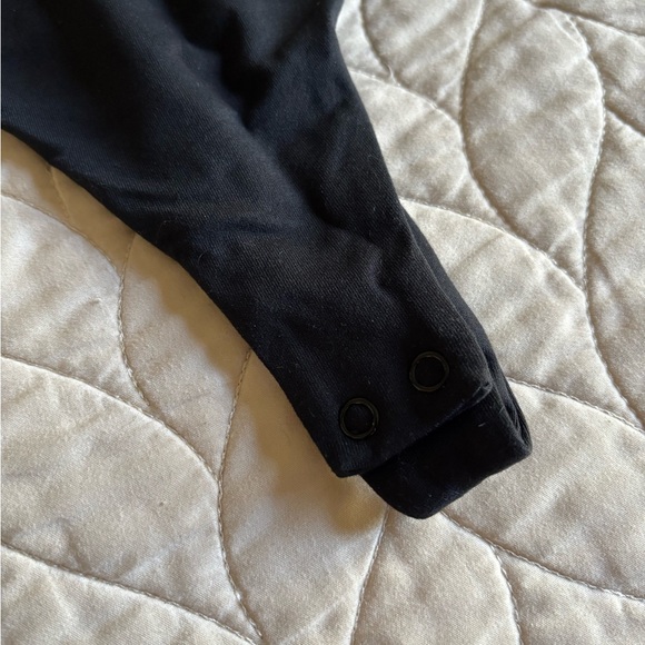 NWT NUUDS LADIES WOMENS XXL BLACK LONG SLEEVE SQUARE NECK BODYSUIT 🖤🖤🖤 SOLD OUT - Picture 8 of 10